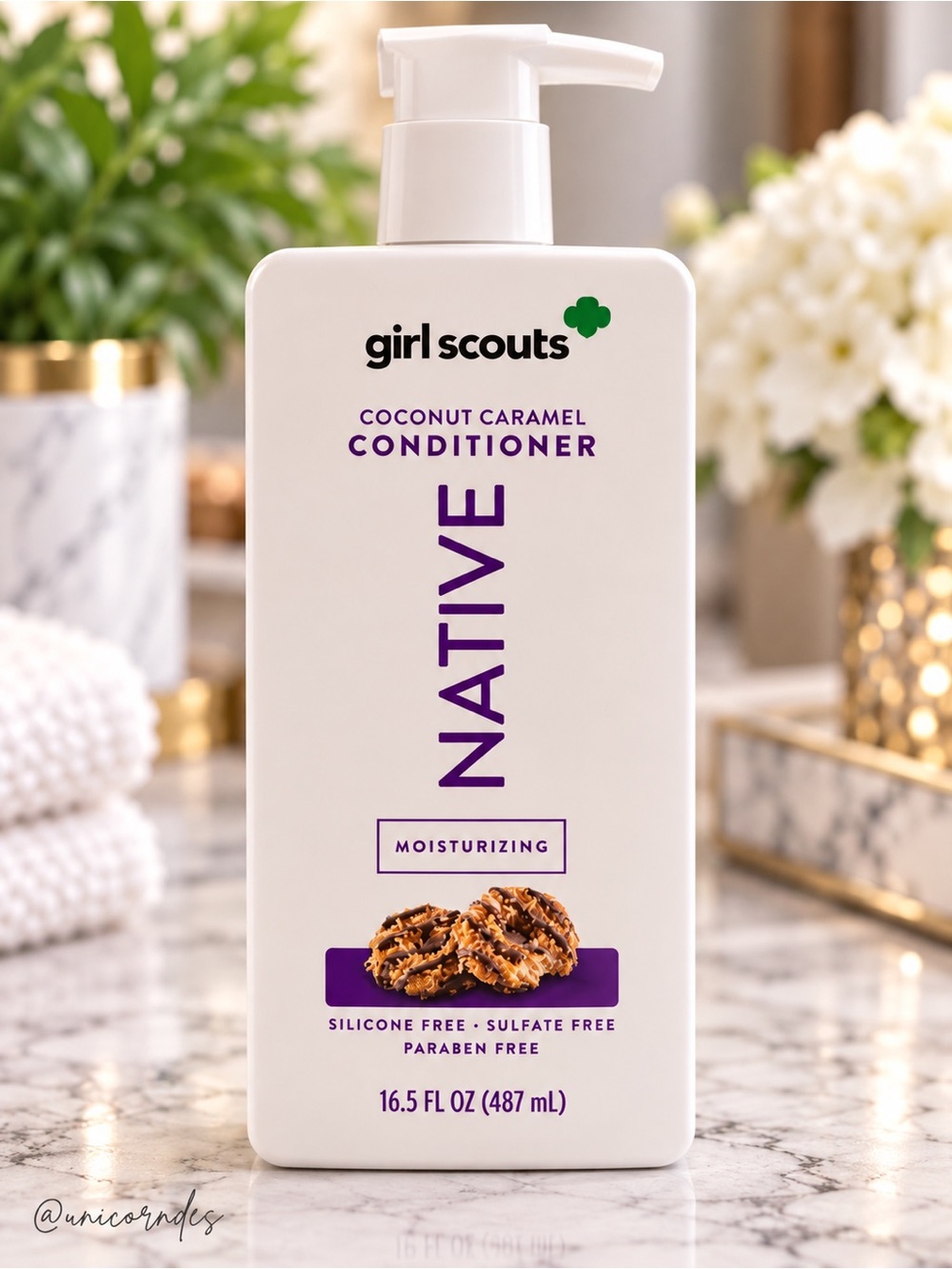 Native x Girl Scouts Coconut Caramel Conditioner 16.5 oz Limited Edition